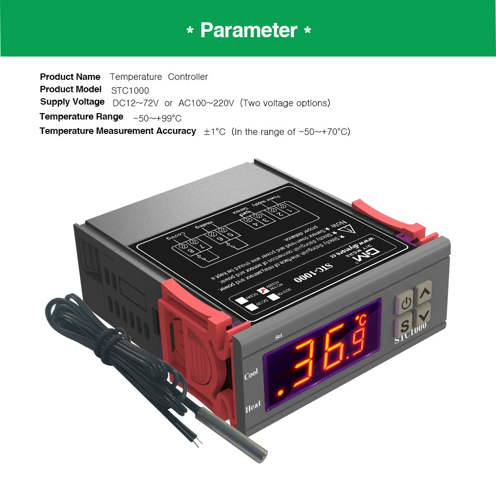 Termostato Digital STC-1000 - Electromer