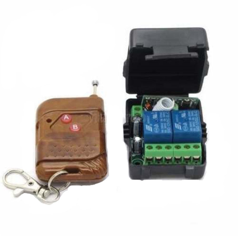 DC12V 10A Relay 2 CH wireless RF Remote Control lamp Switch Transmitter+Receiver