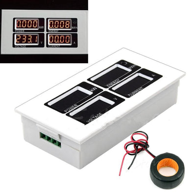 Digital 100A AC 110V 220V watt power meter volt amp Ammeter Voltmeter 80-260V