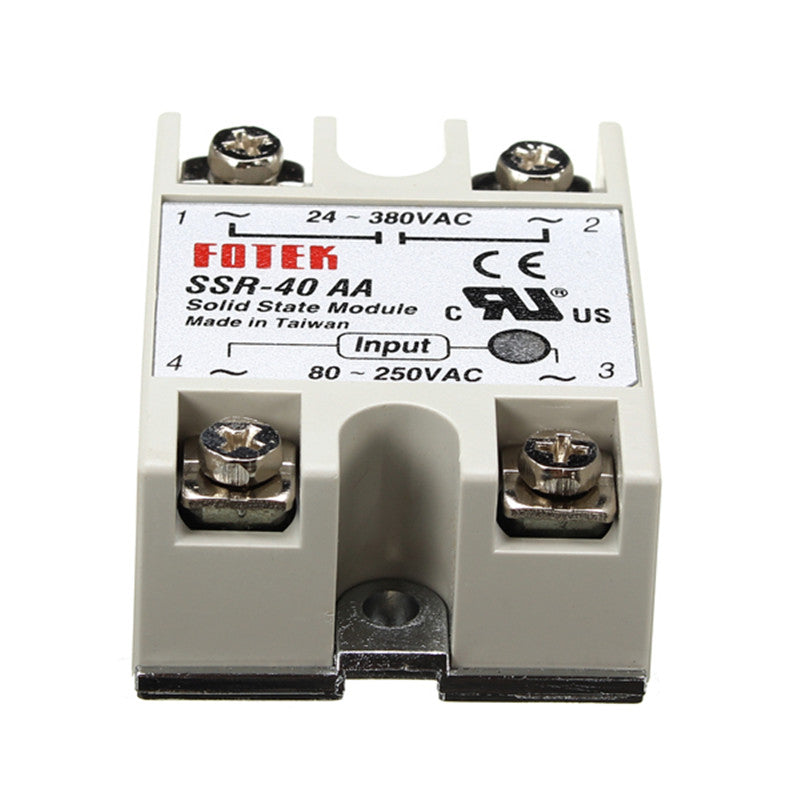 250V Solid State Relay Heat Sink SSR-25DA SSR-40DA SSR-60DA 10DA 25A/40A/60A