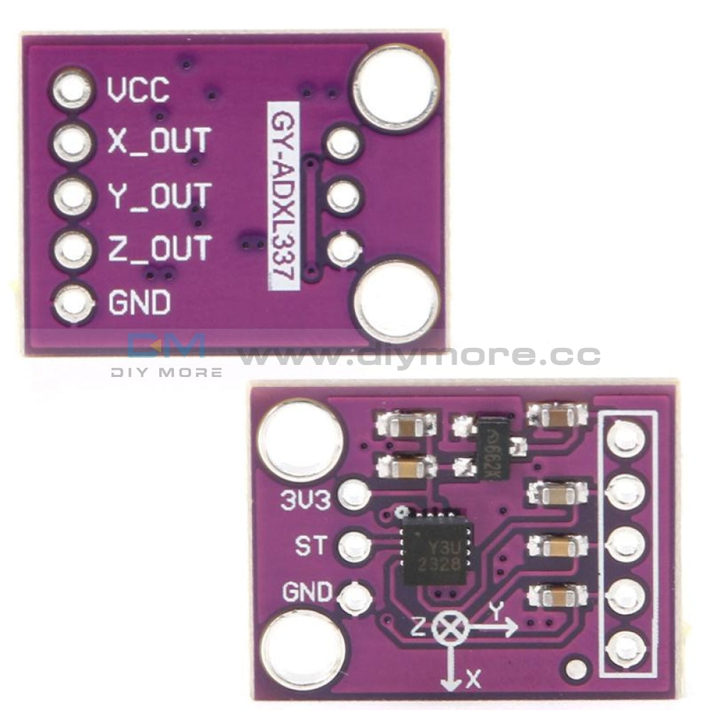 3-Axis Gy-61 Adxl337 Replacement Adxl335 Module Analog Output Accelerometer Function