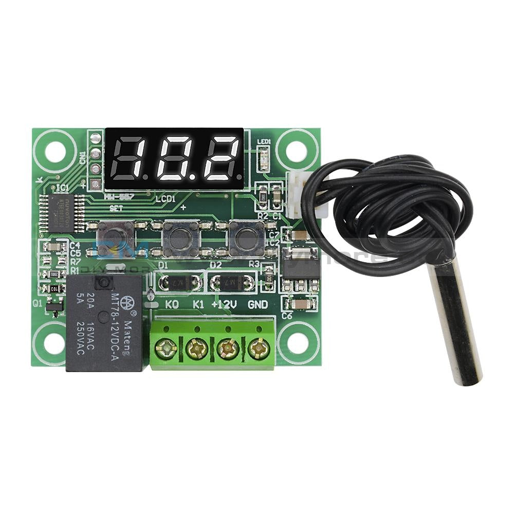 W1209 12V Digital Temperature Controller Module with Display and NTC Temp  Sensor