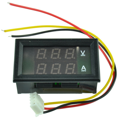 DC 4.5-30V 0-50A Dual LED Digital Volt meter Ammeter Voltage AMP Power Meter