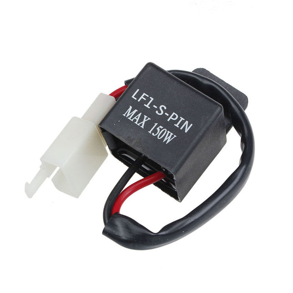 Motorcycle 2-Pin 12V Electronic LED Turn Indicator Light Flasher Blinker Relay