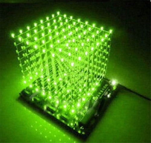 4x4x4/8x8x8 LED Cube 3D Light Square Blue LED Electronic DIY Kit