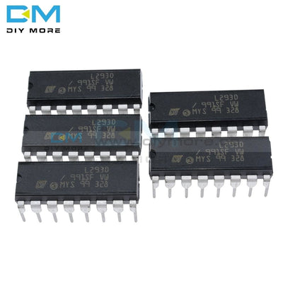 5Pcs L293 L293D Dip Dip16 16 Ic Motor Driver Drive Chip Par Push Pull 4 Four Channel Module