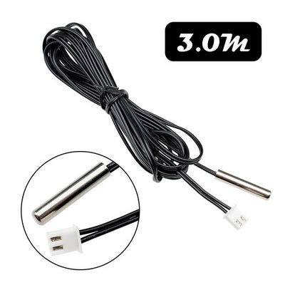 3m 10K 1% 3950 NTC Thermistor Temperature Sensor Waterproof Probe Wire