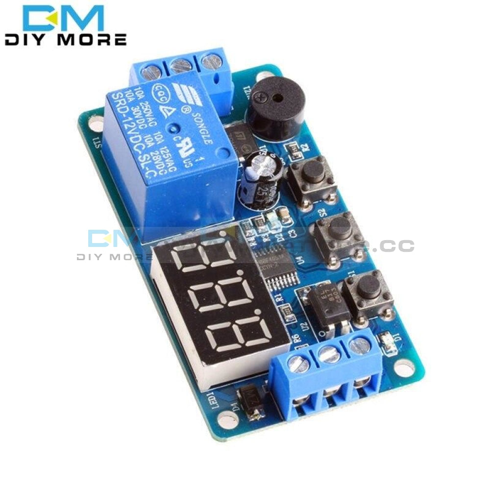 Digital Led Display Time Delay Relay Module Board Dc 12V Control Programmable Timer Switch Trigger