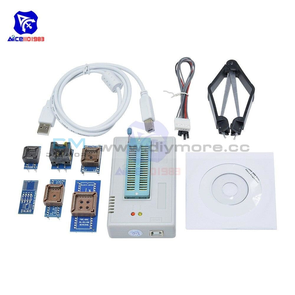 Tl866Ii Plus Programmer Usb Eprom Flash Bios Programmable Logic Circuits 6 Adapters Socket Extractor