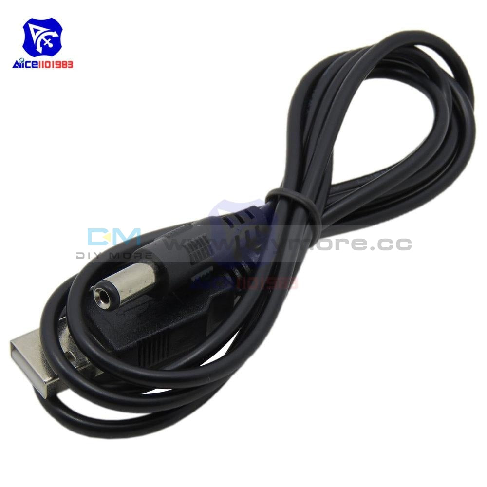 DC 5.5mm Plug to USB Charging Power Charge Cable Wire 5V