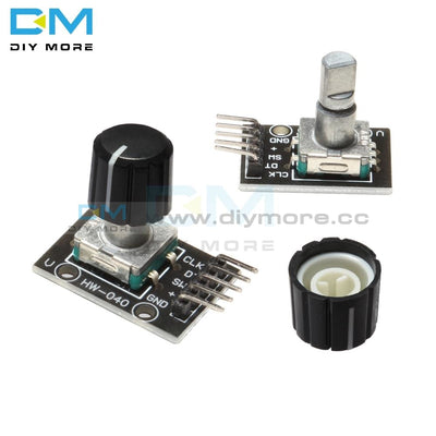 Ky-040 360 Degrees Rotary Switch Encoder Module With 15X13.5 Mm Potentiometer Half Shaft Hole Knob