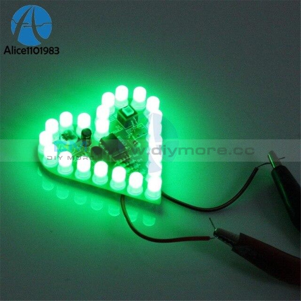 Diy Kit Heart Shape Breathing Lamp Dc 4V 6V Led Suite Red White Blue Green Module Board Production